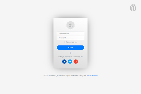 Desain Simple Login Form Dengan Bootstrap 4